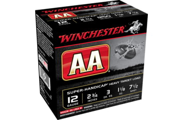 opplanet winchester aa 12 gauge 1 1 8 oz 2 75in centerfire shotgun ammo 25 rounds aaha127 main