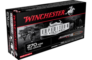 opplanet winchester ammo s270wsmct expedition big game 270 wsm 140gr accubond ct 20 bx s270wsmct main