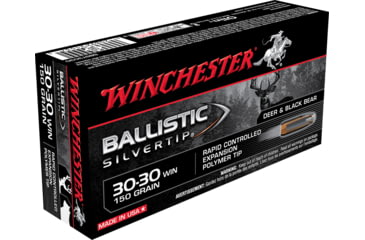 opplanet winchester ballistic silvertip 30 30 winchester 150 grain fragmenting polymer tip centerfire rifle ammo 20 rounds sbst3030 main