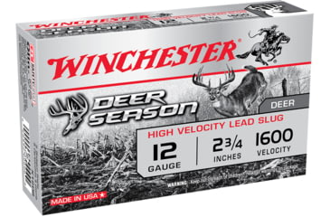 opplanet winchester deer season xp 12 gauge 1 1 4 oz 2 75in centerfire shotgun slug ammo 5 rounds x12ds main
