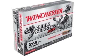 opplanet winchester deer season xp 243 winchester 95 grain extreme point polymer tip centerfire rifle ammo 20 rounds x243ds main