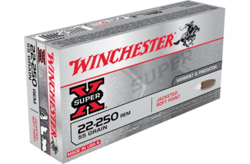 opplanet winchester super x rifle 22 250 remington 55 grain jacketed soft point centerfire rifle ammo 20 rounds x222501 main