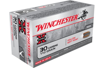 opplanet winchester super x rifle 30 carbine 110 grain hollow soft point centerfire rifle ammo 50 rounds x30m1 main