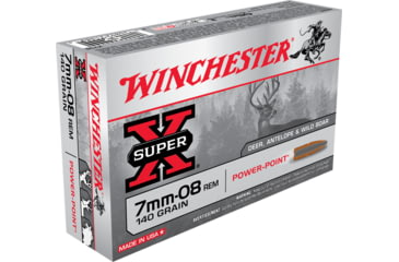 opplanet winchester super x rifle 7mm 08 remington 140 grain power point centerfire rifle ammo 20 rounds x708 main