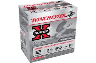 opplanet winchester super x shotshell 12 gauge 1 1 16 oz 2 75in centerfire shotgun ammo 25 rounds wex12bb main