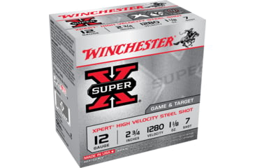 opplanet winchester super x shotshell 12 gauge 1 1 8 oz 2 75in centerfire shotgun ammo 25 rounds we12gth7 main