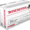 opplanet winchester usa rifle 30 carbine 110 grain full metal jacket brass cased centerfire rifle ammo 50 rounds q3132 main