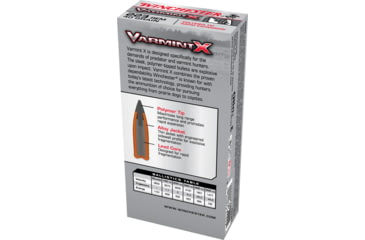 opplanet winchester varmint x rifle 223 remington 40 grain rapid expansion polymer tip centerfire rifle ammo 20 rounds x223p1 main 2